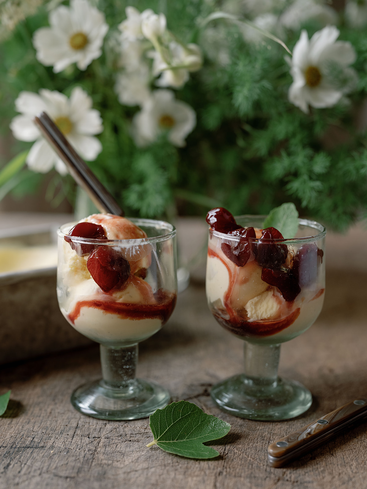 Toasted Fig Leaf Ice Cream