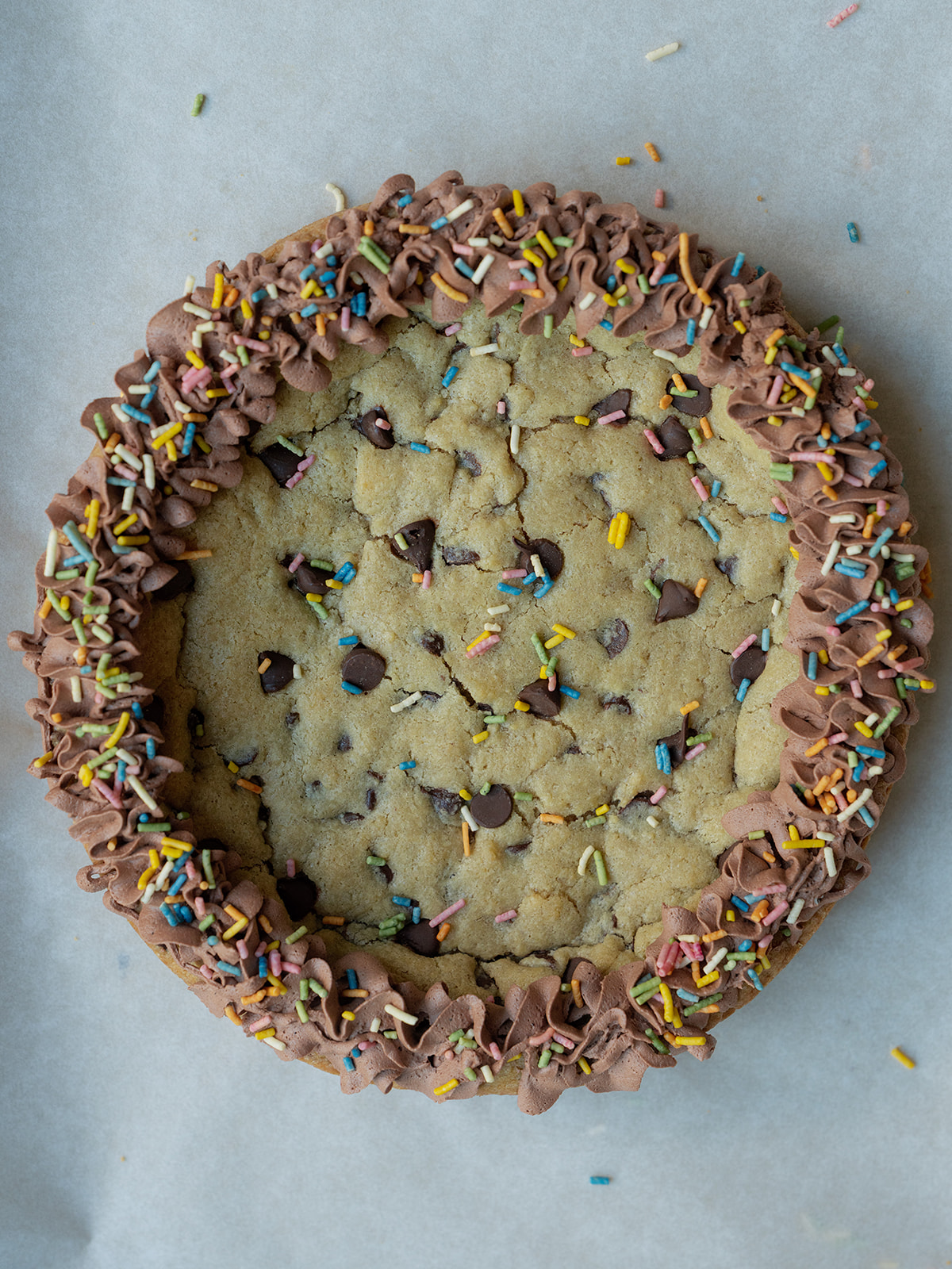 Sourdough Chocolate Chip Cookie Cake
