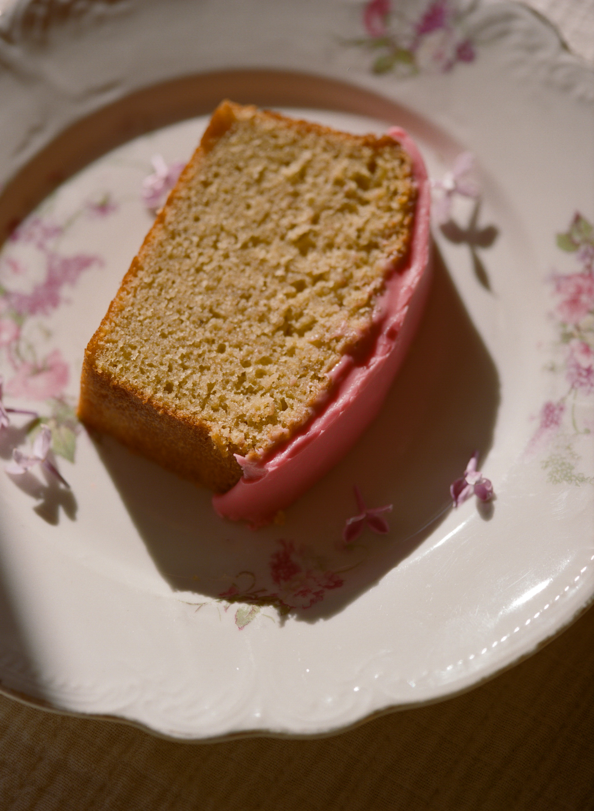 Earl Grey Loaf with Raspberry Glaze
