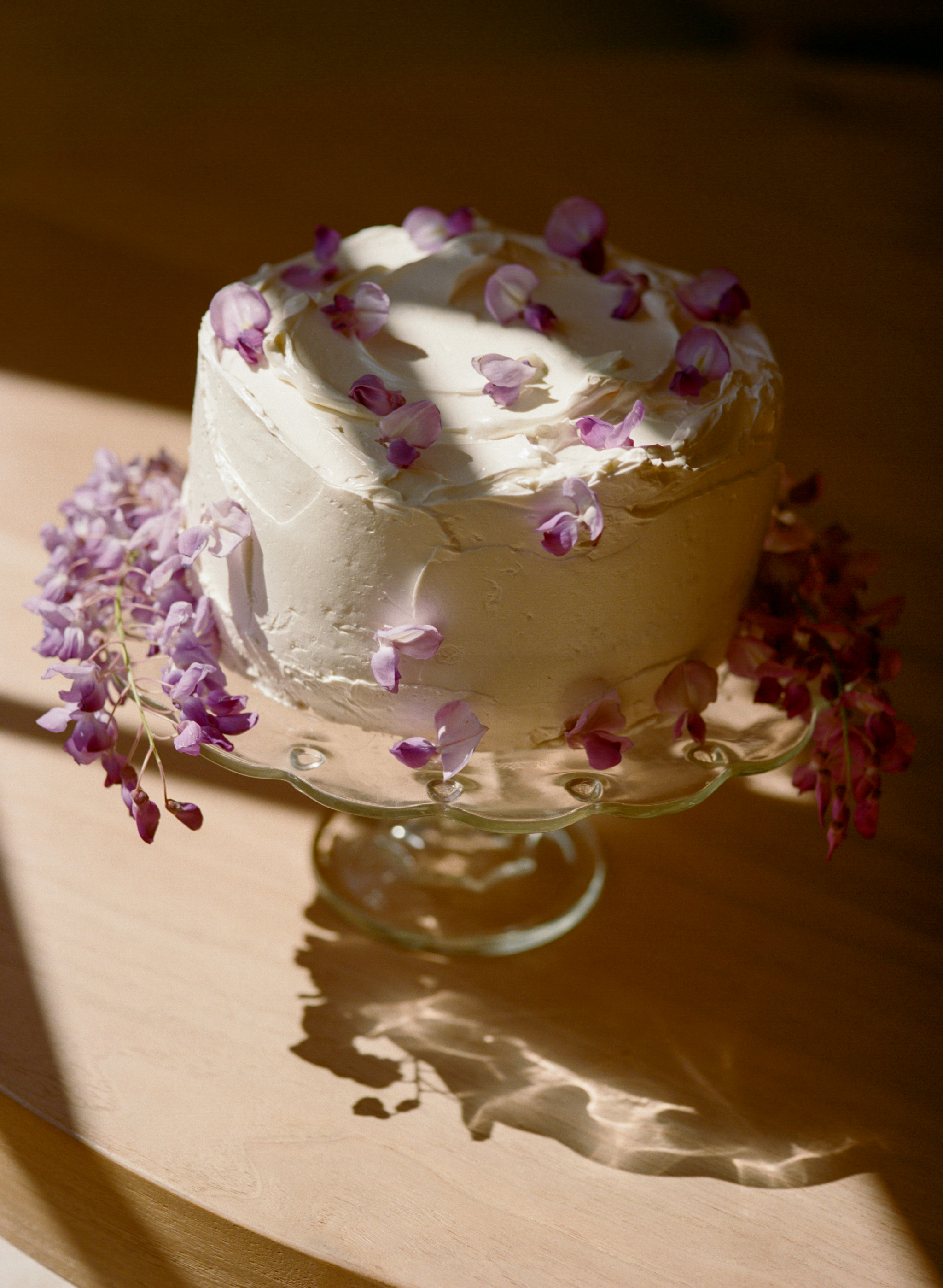 Black Tea Cake with Blueberries & Lavender Cream